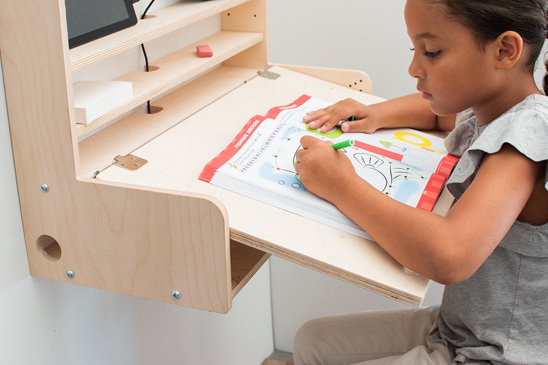 Floating Desk Wall Mount Multi Functional Desk for Kids, Folding