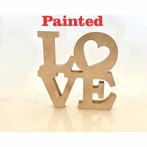 Painted Stacked Love Letters | Valentines Day Letters